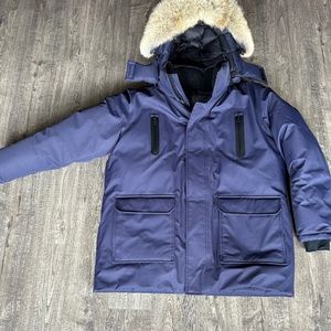 Triple Fat Goose Men's Navy Blue Huron Down Parka 2XL